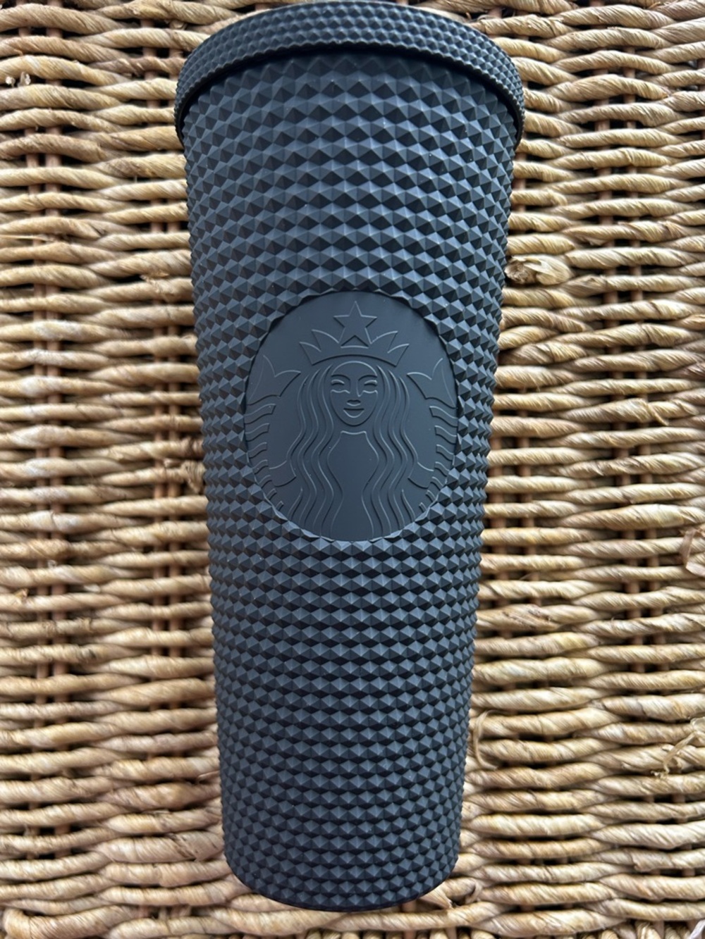 Starbucks Disneyland Resort Matte Black Studded Travel Tumbler 24 fl oz